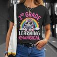 2Nd Grade Unicorn Cat Magical Caticorn Back Tochool Tシャツ 彼女への贈り物