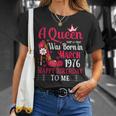49歳の誕生日 ハイヒール A Queen Was Born In 3月 1976 Tシャツ 彼女への贈り物
