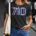 710 オイルダビング420 トリッピーグリッチ Tシャツ 彼女への贈り物