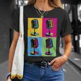 Arte Pop Micrófono Amantes Y Artistas De La Música Camiseta unisex Regalos para ella