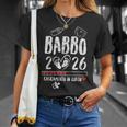 Babbo 2026 Loading Annuncio Gravidanza Uomo Futuro Papà Maglietta Regalos para ella