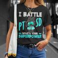 I Battle Ptsd What's Youruperpower Ptsd認識 Tシャツ 彼女への贈り物