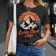 Cabin Crew 2026 Mountain Vacation Family Matching Group T-Shirt Gifts for Her