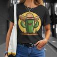 Cactus Cool Avec Chapeau De Cowboy Brille Dans Les Tenues T-Shirt Cadeaux pour elle