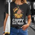Cappy Cumpleaños Capybara Lover Cumpleaños Capibara Camiseta unisex Regalos para ella