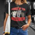 Catuperheros Power Of The Meower Feline Bossestrut Meow Tシャツ 彼女への贈り物