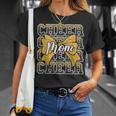 Cheer Mom Mama Bow Sport Cheerleader Cheerleading Yellow T-Shirt Gifts for Her