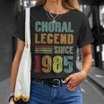 Choral Legend 1985 Singer 40 Years 40th Birthday Choir Tank Top T-Shirt Gifts for Her