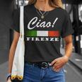 Ciao Italia トリコローレ イタリア国旗 フィレンツェ フィレンツェ イタリア 長袖tシャツ Tシャツ 彼女への贈り物
