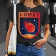 Comet コメット 宇宙 スノーボール 宇宙 トラベラー 隕石 コメット Tシャツ 彼女への贈り物