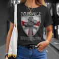 Deusult He Trains My Hands For War Templar Knights Tシャツ 彼女への贈り物