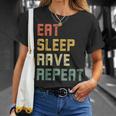 Eatleep Rave Repeat Edm テクノ Tシャツ 彼女への贈り物