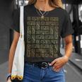 Egyptian Hieroglyphs Ancient Egypt Camiseta unisex Regalos para ella