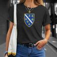 Emblema De Bosnia Para Todos Bosnia Camiseta unisex Regalos para ella