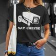 ay Cheese 監視防犯カメラ Tシャツ 彼女への贈り物