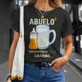 Futuro Abuelo Expectante Abuelo 2 Nieto Anuncio Nieto Camiseta unisex Regalos para ella