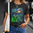 Gato Alienígena Divertido Glerp Glorp Camiseta unisex Regalos para ella