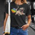 Graciosa Perro Doglover Perros Carlino Cachorro Mascota Pug Camiseta unisex Regalos para ella