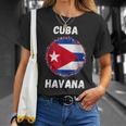 Havana Cuba -Ouvenirs De Drapeau Cubain Rétrointage T-Shirt Cadeaux pour elle