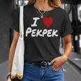 I Heart 愛 Pekpek フィリピンタガログ語 フィリピン フィリピン人 長袖tシャツ Tシャツ 彼女への贈り物