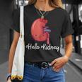 Hello Kidney おもしろ お医者さんへの感謝を示す Tシャツ 彼女への贈り物