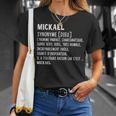 Homme Humour Prénom Personnalisé Mickael Définition T-Shirt Cadeaux pour elle