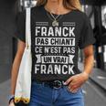 Homme Phrase Drôle Personnalisée Humoristique Homme Chiant Franck T-Shirt Cadeaux pour elle