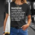 Humour Cadeau Personnalisé Prénom Nadege Définition T-Shirt Cadeaux pour elle