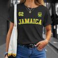 Jamaica 62 2024 年独立記念日ジャマイカ国旗ジャージ 長袖tシャツ Tシャツ 彼女への贈り物