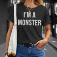 Jeuis Un Monstre T-Shirt Cadeaux pour elle