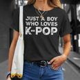 Just A Boy Who Loves K-Pop Music Lover T-Shirt Gifts for Her