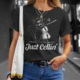 Just Cellin チェロ奏者 猫の音楽家 チェロを演奏 チェロ奏者 Tシャツ 彼女への贈り物