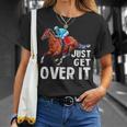Just Get Over It 馬ショー ジャンピング乗馬 Tシャツ 彼女への贈り物