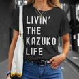Kazuko の人生を生きている Kazuko 長袖tシャツ Tシャツ 彼女への贈り物
