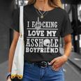 L Funking Love My Asshole Boyfriend T-Shirt Gifts for Her
