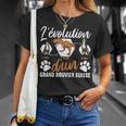 L'évolution D'un Grand Bouvieruisse T-Shirt Cadeaux pour elle