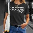 Life Happens チョコレートヘルプ Tシャツ 彼女への贈り物