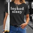 Lockissy 貞操ケージプレイギフト Tシャツ 彼女への贈り物