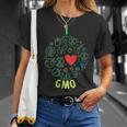 I Love Gmo ラウンドラインデザイン Tシャツ 彼女への贈り物