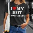 I Love My Hot Boyfriend シャツ マッチング I Heart My Boyfriend Tシャツ 彼女への贈り物
