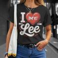 I Love My Lee 名前 Lee Tシャツ 彼女への贈り物