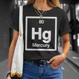 Mercury Hg 元素周期表 サイエンスギフト Tシャツ 彼女への贈り物