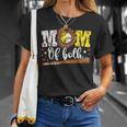 Mom Of Both Game Day Baseball Softball Mother's Day 2025 T-Shirt Gifts for Her