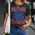 Mother Trucker Mom Of Boys Monster Truck Mom Mama Racing T-Shirt Gifts for Her