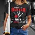 My Mind's In Gutter But Balls Arnot Cool ボーリング 長袖tシャツ Tシャツ 彼女への贈り物