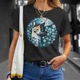 No Me Olvides De Flores Y Gato Calicó Camiseta unisex Regalos para ella