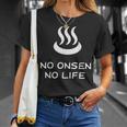 No Onsen No Life 温泉好き Tシャツ 彼女への贈り物