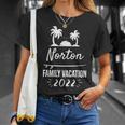 Norton ファミリーバケーション トロピカルグループトリップ ビーチ Tシャツ 彼女への贈り物