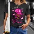 In October We Wear Pink Breast Cancer Awareness Black Women T-Shirt Gifts for Her
