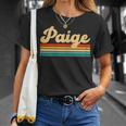 Paige Nombre Retrointage Camiseta unisex Regalos para ella